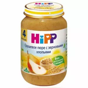 4723 Пюре Груша-Хлопья 190г HiPP- цены в Новомосковске