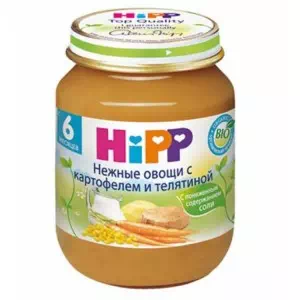 6152 Телятина-Овощи-Картошка 125г HiPP- цены в Бахмуте