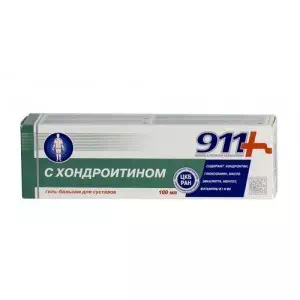 911 З Хондроїтином гель-бальзам для суглобів 100мл- ціни у Нововолинську