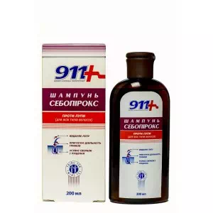 911 Себопірокс шампунь від лупи 200мл- ціни у Покровську