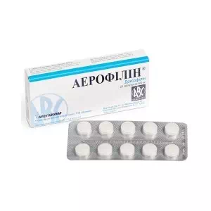 Аерофілін таблетки 400 мг N 20- ціни у Оріхові