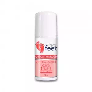 Аэрозоль для ног Happy Feet Контроль потливости 70 мл- цены в Конотопе