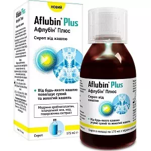 Афлубин® Плюс сироп от кашля 175 мл от любого кашля- цены в Днепре