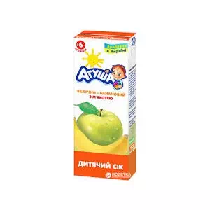 Агуша Сік яблуко Slim ко-пакінг 200мл- ціни у Олександрії