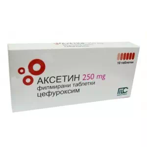 АКСЕТИН таблетки, в/плів. обол. по 250 мг №10 (10х1) у стрип.- ціни у Умані