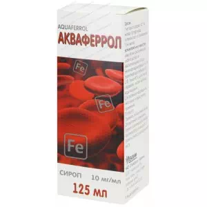 Акваферрол сироп 10 мг/мл по 125 мл у бан. з мірн. Стакан- ціни у Херсо́ні