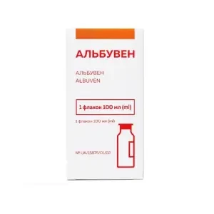 Альбувен раствор для инфузий 10% 100мл флакон №1 в пачке- цены в Киеве