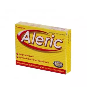 Алерик таблетки 10 мг №7- ціни у Глибока