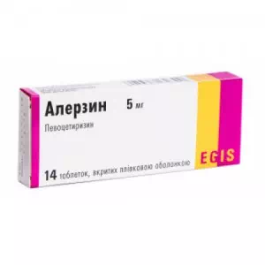 алерзин таблетки по 5мг №14(7х2)- цены в Марганце