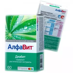 Алфавіт Діабет таблетки №60- ціни у Енергодарі