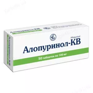 Аллопуринол-КВ табл.100мг N50(10х5) блистер*- цены в Днепре