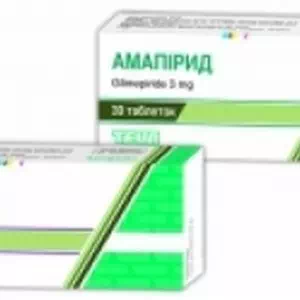 Амапірид таблетки 4мг №30- ціни у Кременчуці