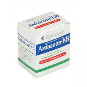 аминалон-КВ капсулы твёрдые 250мг(0,25г) №50(10х5)- цены в Ровно