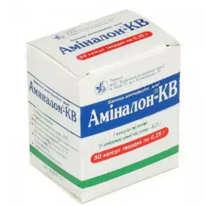 АМІНАЛОН-КВ КАПС.0.25Г №50- ціни у Вознесенську