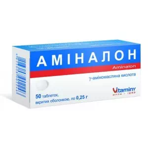 Аминалон таблетки 0.25г №50- цены в Переяслав - Хмельницком