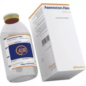 Аминосол НЕО 10% раствор для инфузий флакон 500мл- цены в Днепре