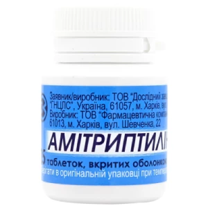 Амітриптилін таблетки вкриті оболочкою по 25 мг банка 25 шт- ціни у Києві