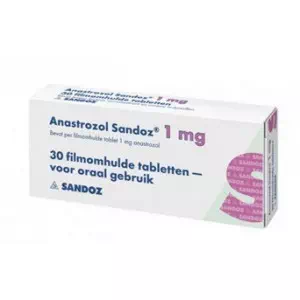 Анастрозол Сандоз таблетки, в/плів. обол. по 1 мг №28 (14х2)- ціни у Коломиї