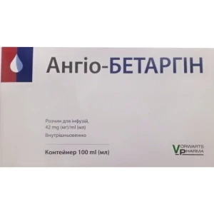 Ангіо-Бетаргін розчин для інфузій 42мг/мл 100мл контейнер №1- ціни у Луцьку