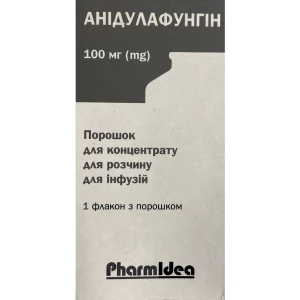 Анідулафунгін порошок для концентрату для розчину для інфузій флакон 100мг- ціни у Черкасах