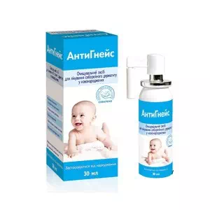 АнтиГнейс очищающее средство для лечения себорейного дерматита у новорожденных 30мл- цены в Днепре