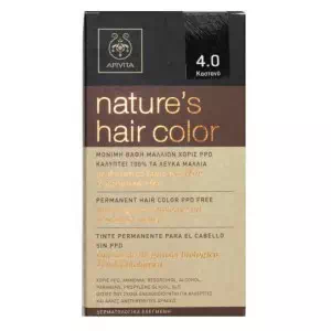 АПІВІТА Фарба для волосся натуральна №4.0 колір коричневий- ціни у Марганці