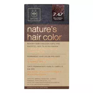 АПІВІТА Фарба для волосся натуральна №7,47 колір мідний з рожевим відтінком- ціни у Нікополі