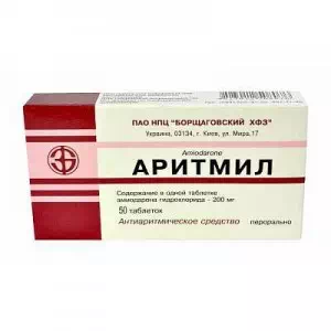 АРИТМІЛ таблетки по 200 мг №50 (10х5)- ціни у Дніпрі