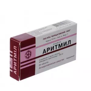 Аритмил таблетки 0.2г №20- цены в Днепре