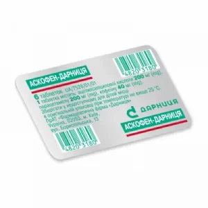 Аскофен-Дарниця таблетки №6- ціни у Запоріжжі