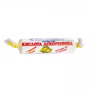 Аскорбиновая Кислота (витамин С) таблетки 0.025г(25мг) N10 лимон- цены в Павлограде