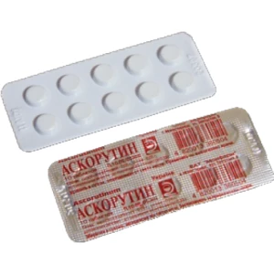 Аскорутин таблетки №50 (10х5) Монфарм- ціни у Олександрії