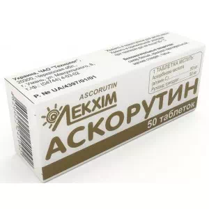 Аскорутин таблетки №50- ціни у Червонограді