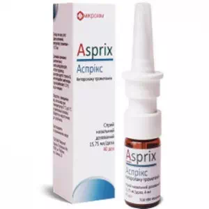 Отзывы о препарате Асприкс спрей назальный 15.75мг флакон 4мл 40доз