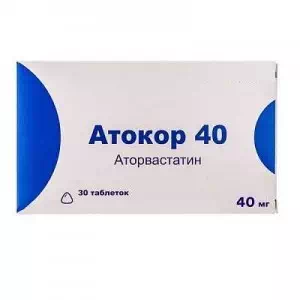 Инструкция к препарату Атокор 40 табл.п п о 40мг №30