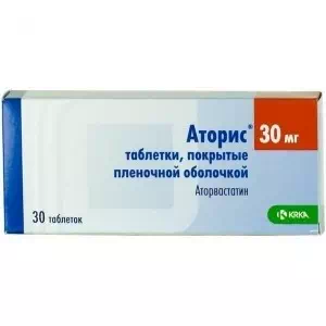 Аторис таблетки 30мг №30- цены в Орехове