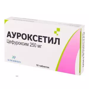 Ауроксетил таблетки 250мг №10- ціни у Дніпрі