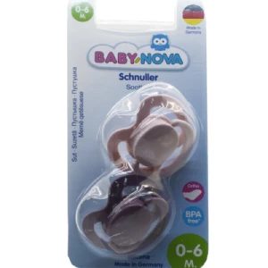 Baby-nova Пустышка силиконовая круглая малое кольцо девочка 2шт- цены в Славутиче