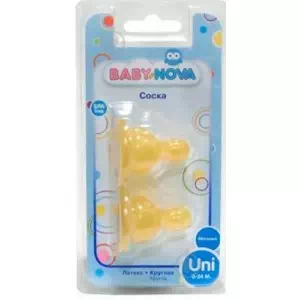Baby-nova Соска силік.кругл.д молока 1шт- ціни у Лимані