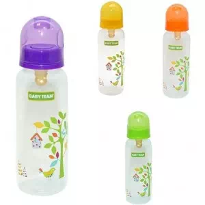 Baby Team Пляшечка з латексної соскою 250мл від 0месяцев (1310)- ціни у Тернополі