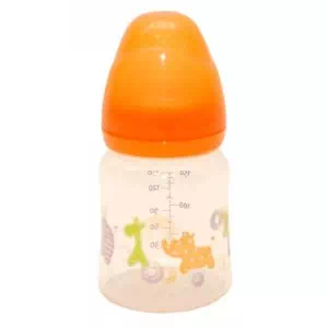 BABY TEAM Бутылочка с широким горлом, 150мл 0+ 1003_оранжевый арт.34634- цены в Черновцах