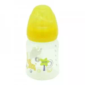 BABY TEAM Бутылочка с широким горлом, 150мл 0+ желтая арт.34634&3 арт.34634&3- цены в Днепре