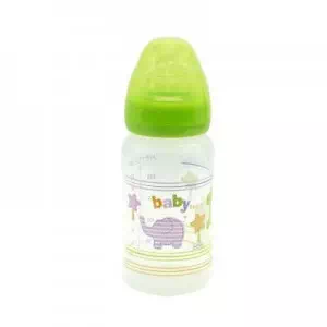 BABY TEAM Бутылочка с широким горлом, 250мл 6+ зеленая арт.34633&1 арт.34633&1- цены в Доброполье