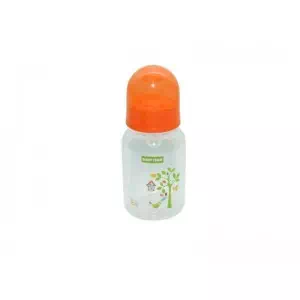 BABY TEAM Бутылочка с силиконовой соской, 125 мл 0+ 1400_оранжевый арт.36334- цены в Тернополе