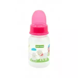 BABY TEAM Бутылочка с силиконовой соской, 125 мл 1110_розовый арт.36792- цены в Лимане