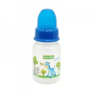 BABY TEAM Бутылочка с силиконовой соской, 125 мл синяя арт.36792&4 арт.36792&4- цены в Тернополе