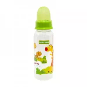 BABY TEAM Бутылочка с силиконовой соской, 250 мл зеленая арт.36794&1 арт.36794&1- цены в Бахмуте