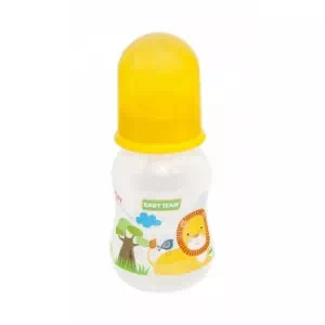 BABY TEAM Бутылочка с талией и силиконовой соской, 125 мл 1111_желтый арт.36795- цены в Мелитополь