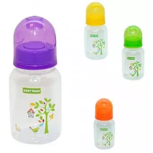 Baby Team Пляшка (силіконова соска) 125мл від 0месяцев (1400)- ціни у Дніпрі