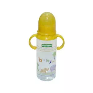 Пляшка для годування Baby Team 1411 з силіконовою соскою від 0 місяців, 250 мл- ціни у Запоріжжі